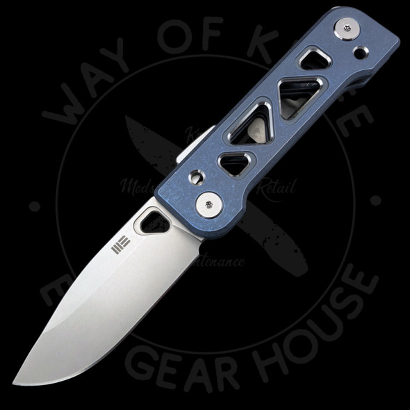 WE Knife Co. Tyro Superlock Knife Blue Titanium (2.9" Stonewash)