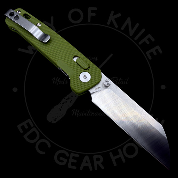 QSP Penguin Glyde Lock Knife OD Green FRN (3.1" Satin/SW) QS130GL-B1