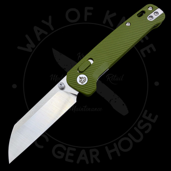 QSP Penguin Glyde Lock Knife OD Green FRN (3.1" Satin/SW) QS130GL-B1