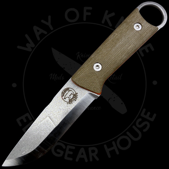 *BLEM* White River Knife & Tool Firecraft FC-PKO Fixed Blade (3.7in Stonewashed) MagnaCut
