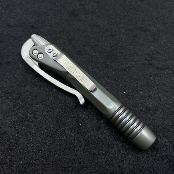 Microtech Siphon 2 OD Green w/ Apocalyptic Internals & Lever Stainless Steel EDC Pen 401-SS-ODAP