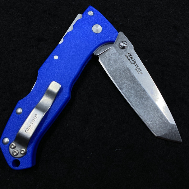 Cold Steel Pro Lite Tanto Tri-Ad Lock Knife Blue GFN (3.5" Satin) 20NST