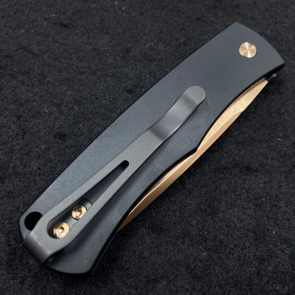 Pro-Tech Whiskers BR-1 Rose Gold Pattern Bolster Release Auto 3.1" BR-1 RG