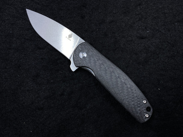 Kizer Gemini Carbon Fiber S35VN Flipper Ray Laconico Design