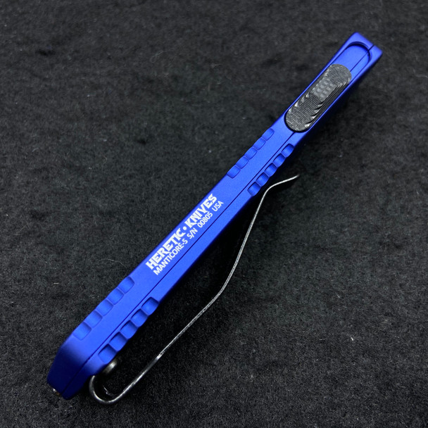 Heretic Knives Manticore S OTF Blue Handle DLC Tanto H023-6A-BLU