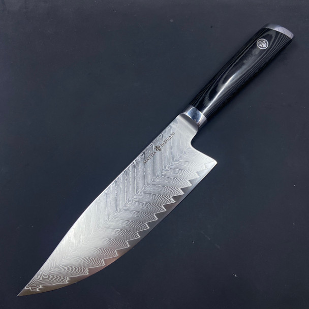 Mattia Borrani Cutlery 8" Damascus Bowie Chef Knife