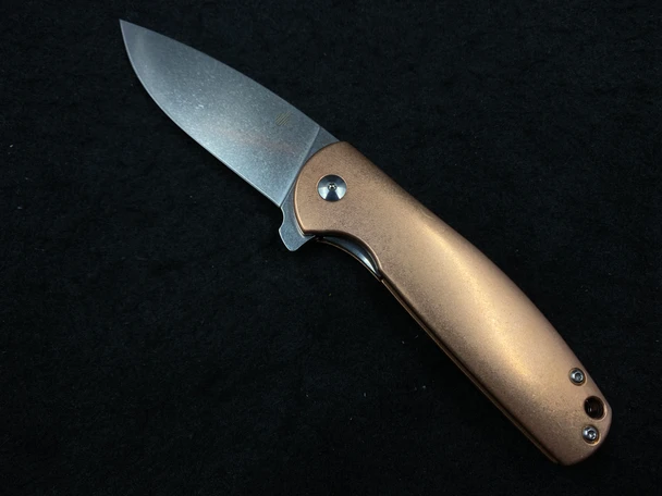 Kizer Vanguard Laconico Gemini Flipper Copper (3.1" Stonewash)