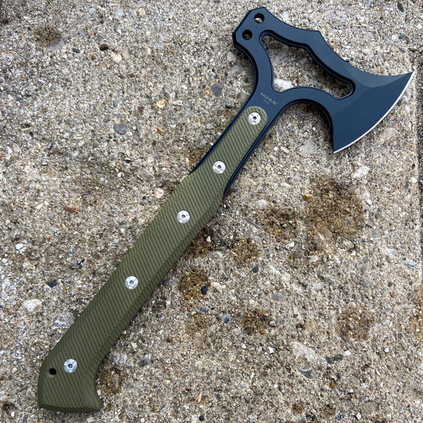 Hogue Knives EX-T01 Tomahawk Axe OD Green G-10