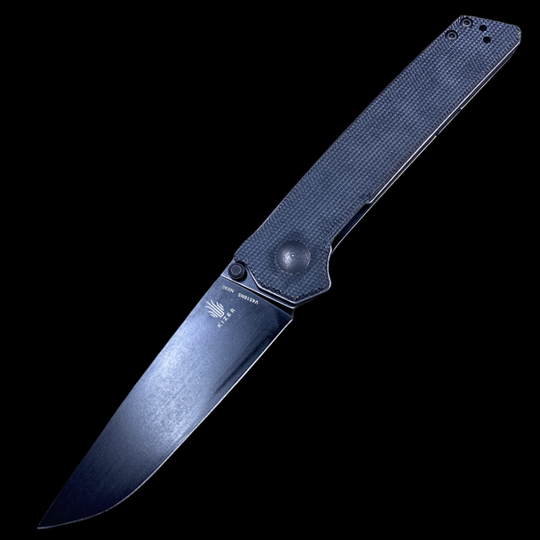 Kizer Vanguard Domin Liner Lock Knife Black Micarta (3.5" Black SW)