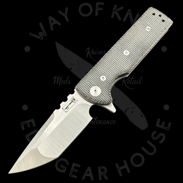 Chaves Ultramar T.A.K. Liner Lock Knife Tanto Black Micarta (2.75" Satin M390)