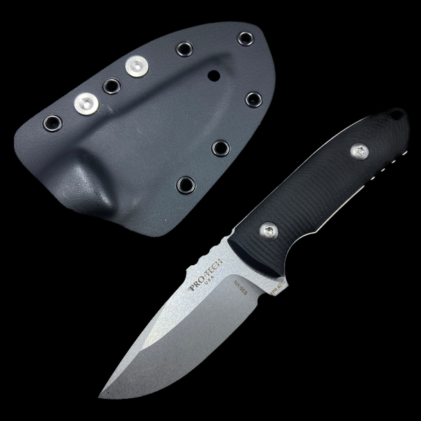 Pro-Tech SBR Fixed Blade Black G10 (2.5in Two Tone) W/ Kydex Sheath 