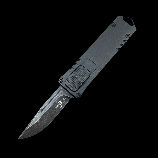 Boker Plus USB OTF Automatic Knife Black Aluminum (1.7" Black SW)