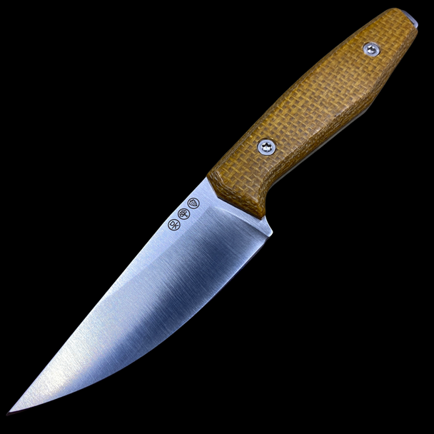 Boker Daily Knives AK1 Fixed Blade Knife Mustard Micarta (3" Satin)