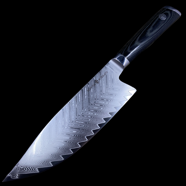 Mattia Borrani Cutlery 7" Damascus Bowie Chef Knife