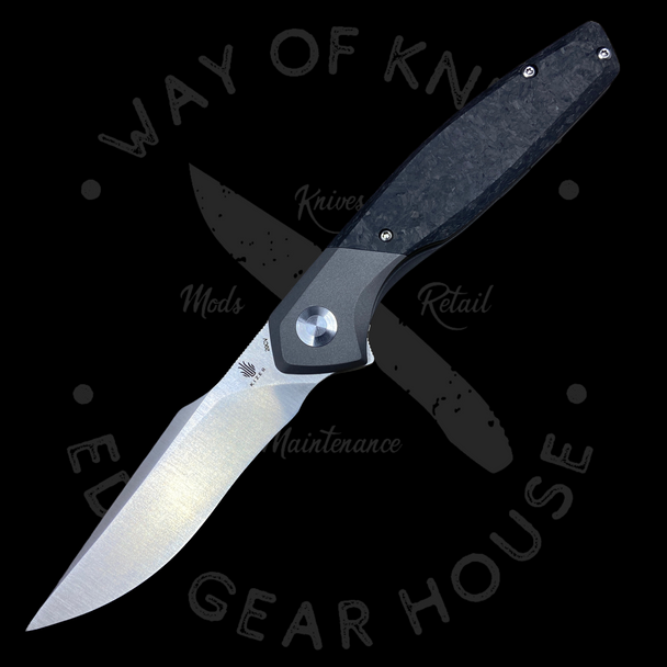 Kizer Manganas Grazioso Liner Lock Knife Carbon Fiber/Titanium CPM-20CV (3.4" Satin)