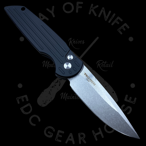 Pro-Tech TR-3 Tactical Response Automatic Knife Grooved Left-Handed (3.5" SW)