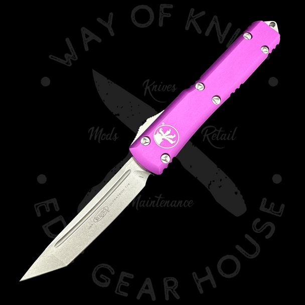 Microtech Ultratech T/E OTF Automatic Knife Violet Stonewash Standard 121-10VI