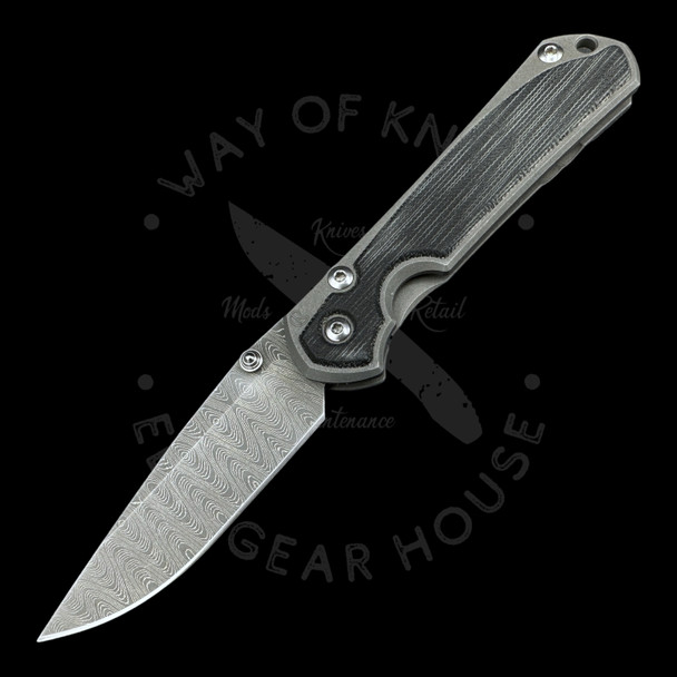 *Pre Owned* Chris Reeve Small Sebenza 31 Knife Black Micarta (2.94" Ladder Damascus)