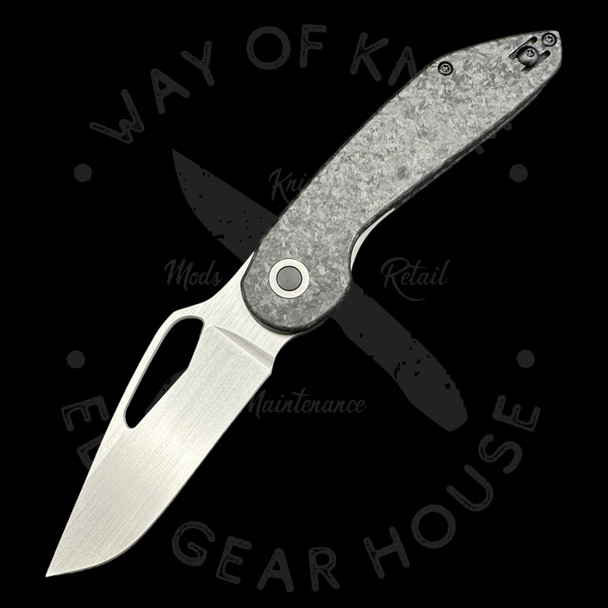 Luft Concepts AVNT Carbon Fiber Ti Accents Liner Lock (3.25" Hand Rubbed Satin)