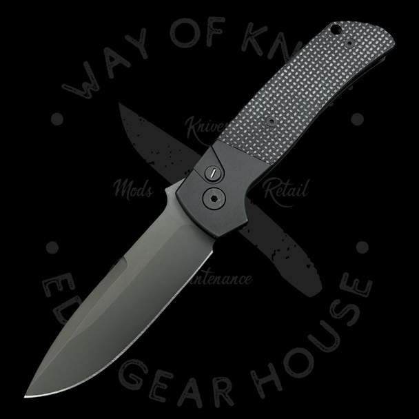 *Pre owned* Pro-Tech Terzuola ATCF Operator Black G10 Tritium Button (3.5" Sterile DLC Magnacut) #24/75