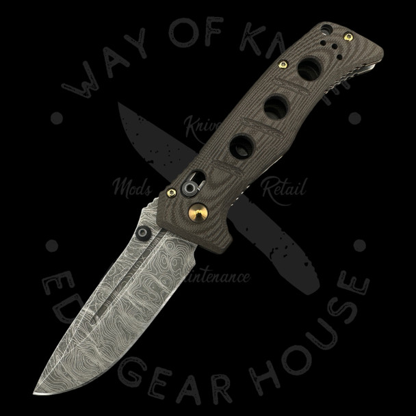 *Pre Owned* Benchmade Mini Adamas AXIS Lock Modified (3.3" CruWear FDE)