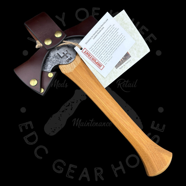 *Pre Owned* Hoffman Blacksmithing 13in Hawkbill Axe Hickory Bulbed Ended Handle 