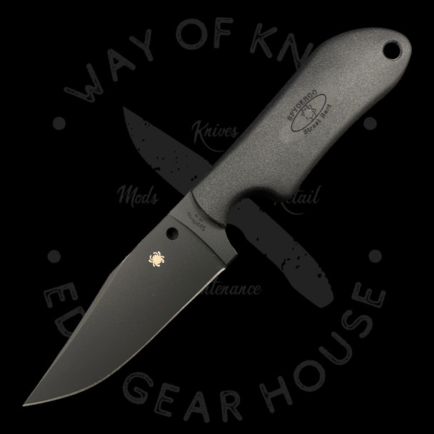 *Pre Owned* Spyderco Street Beat Lightweight Fixed 3.5" VG10 Black Blade