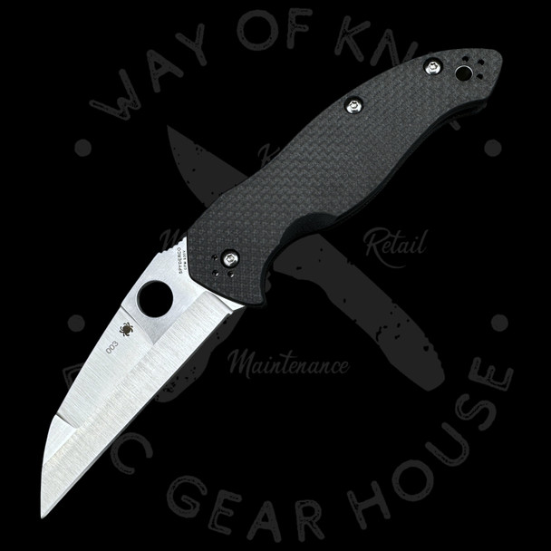 *Pre Owned* 003 Spyderco Canis Carbon Fiber S30V (3.43" Satin) C248CFP