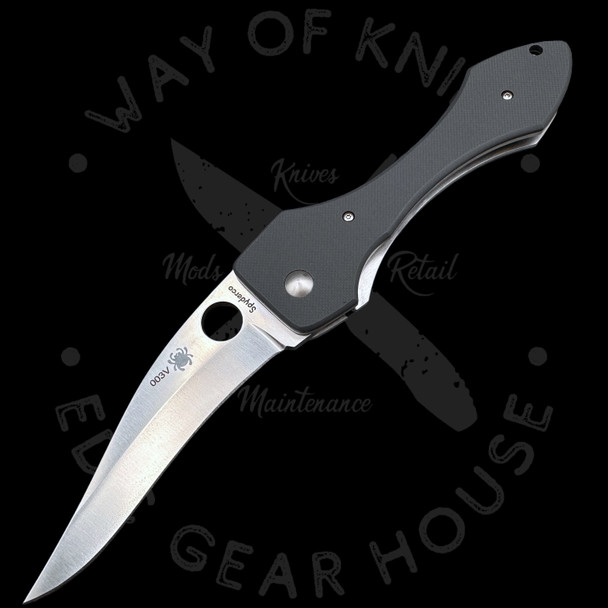 *Pre Owned* 003 Spyderco Shabaria Gray G-10 VG-10 Sprint Run (3.77" Satin) C59GGYP
