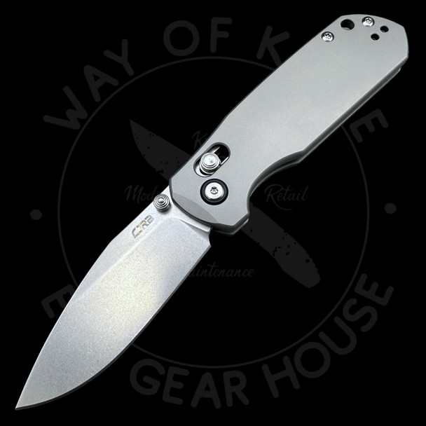 CJRB Maximal Crossbar Lock Knife Titanium S90V (3" Stonewash)