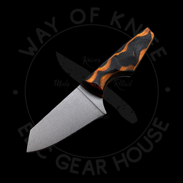 B. Kohn Mini Neck Knife "Halloween Vibes" Nitro-V (1.5" Bead Blast)