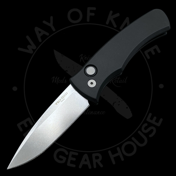 Pro-Tech Duke 2 Automatic Knife Black Aluminum (2.7" SW MagnaCut)