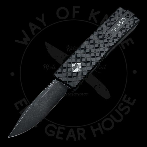 NEW! Ocaso Knives Mini Lucent Black Auto OTF  M390 (1.9in Satin) NEW! Ocaso Knives Mini Lucent Black Auto OTF  M390 (1.9in Satin)