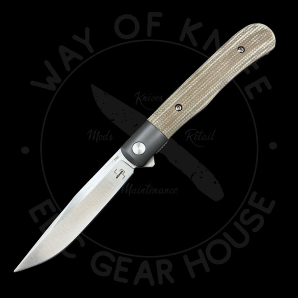 *Pre Owned* Boker Modern Trapper Uno Tan Micarta Nitro-V (2.95" Satin)