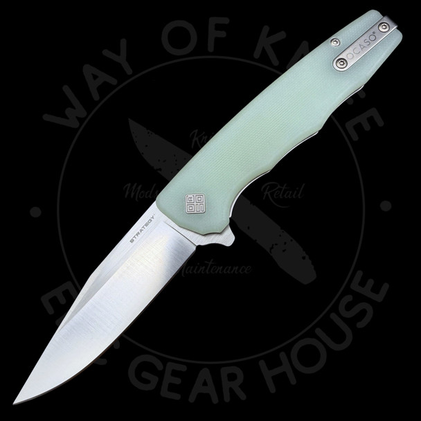 Ocaso Strategy Liner Lock Knife Jade G-10 (3.5" Satin) 