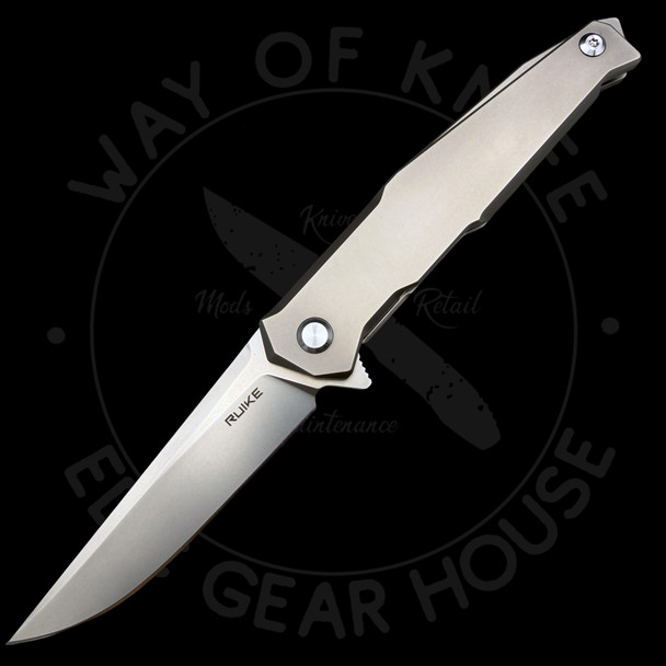 RUIKE M108-TZ Frame Lock + Beta Plus Lock Knife Titanium (3.5" Bead Blast)