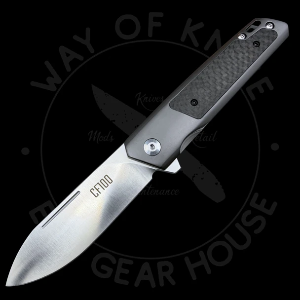 Ontario CF100 Frame Lock Knife Carbon Fiber Inlay (3.1" Satin)