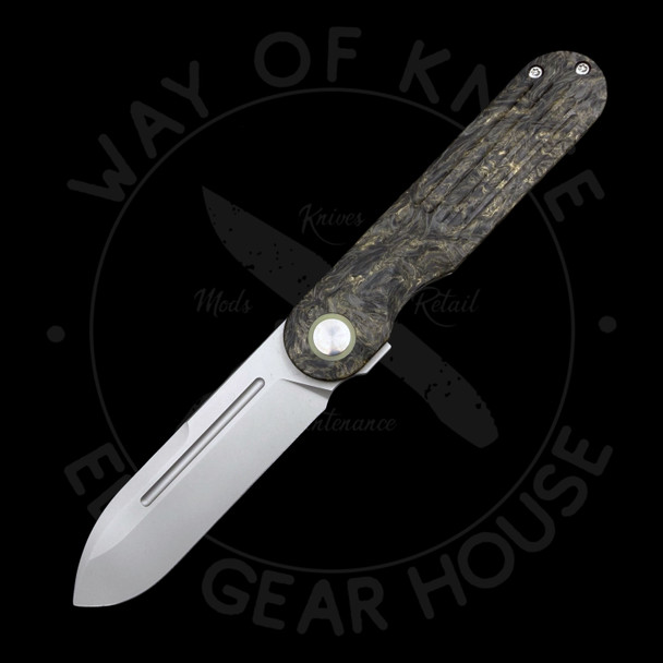 *Pre Owned* Terrain365 Narwhal Framelock Dark Matter CF Terrvantium (3.54" Bead Blast)