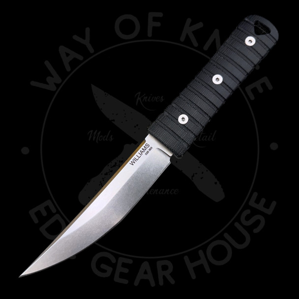 *Pre Owned* Williams Blade Design OZK 003 Fixed Blade Magnacut (4.5" Stonewash)