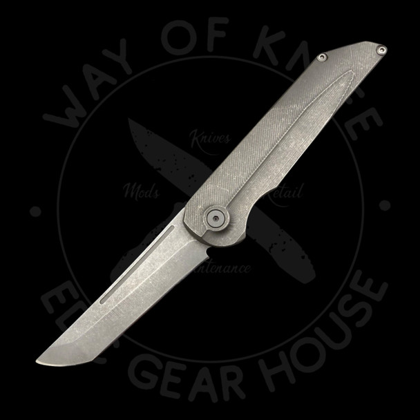 *Pre Owned* Jake Hoback Backslip Slipjoint Titanium AEB-L (2.96" Stonewash)