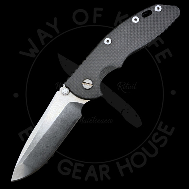 *Pre Owned* Modified Hinderer XM-18 Carbon Fiber Gen 3 Spanto (3.25in Stonewashed) 