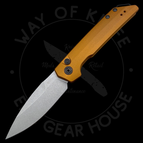 Kershaw Launch Iridium MagnaCut Automatic Knife Bronze Aluminum (3.5" SW)