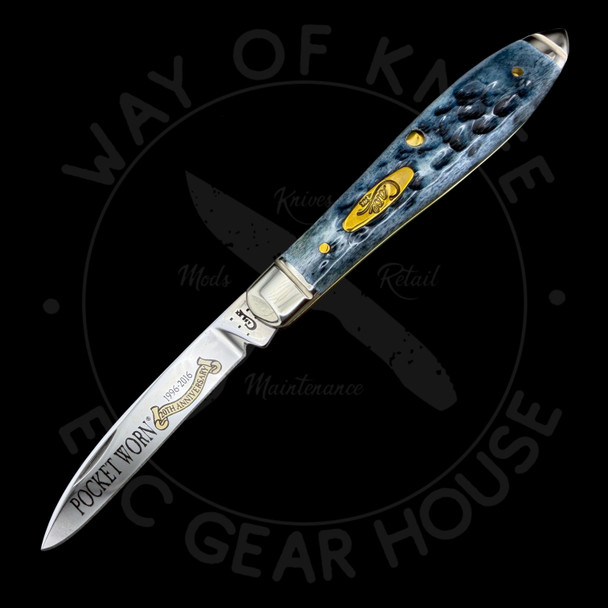 *Pre Owned* Case Pocket Worn Denim Bone Tear Drop Jack Slipjoint (TB61028 SS)