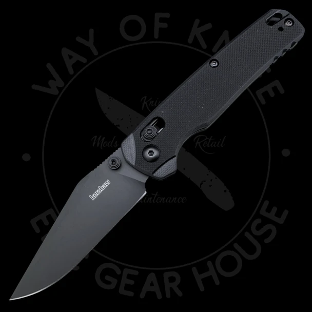 Kershaw Bel Air Clip Point DuraLock Knife Black G-10 (3.1" Black PVD) 6106BLK