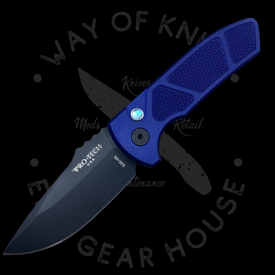 Pro-Tech SBR Auto Midnight Blue Knurled Aluminum (2.6