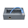 Wall mount enclosure for 65 x 120mm GX panels_front-angle