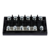 Fuse holder 6-way for MEGA-fuse (front-angle)