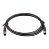 M8 circular connector MaleFemale 3 pole cable 2m (front)