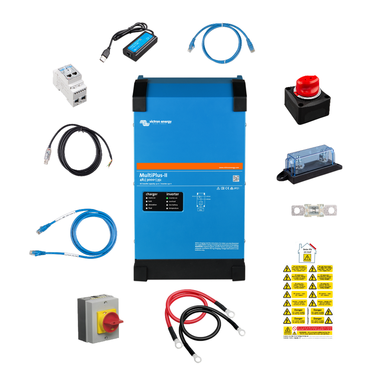 Multiplus-II 48V 3 - 15kVA 230V & Pylontech ESS bundles