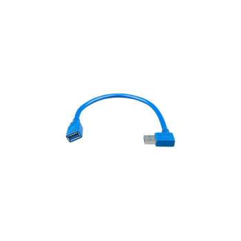 USB extension cable 0,3m one  right angle (side)